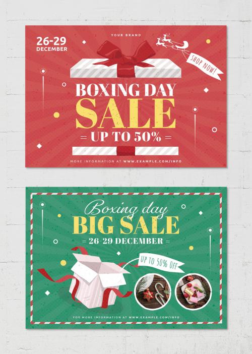 Boxing Day Sale Flyer Poster Layout 638358553
