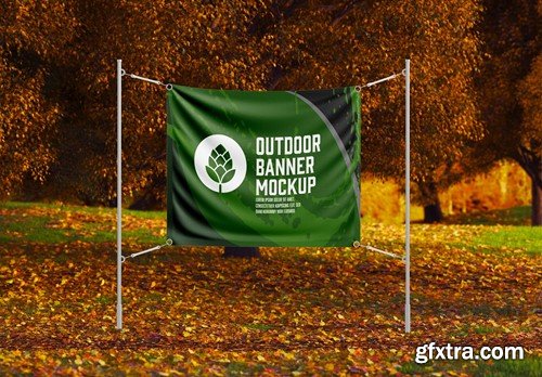 Outdoor Banner Scene Mockup PHX5XY8