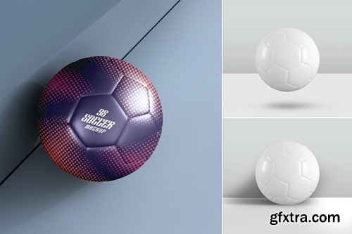 Soccer Ball Psd Mockup Set NQW9QNS