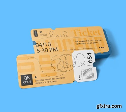 Set Tickets for Events Mockup 76YKTUY