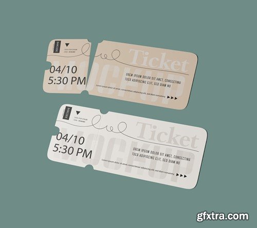 Set Tickets for Events Mockup 76YKTUY