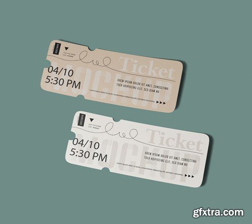 Set Tickets for Events Mockup 76YKTUY