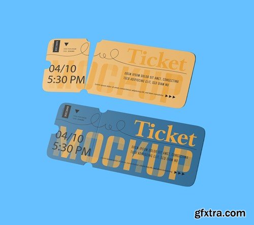 Set Tickets for Events Mockup 76YKTUY