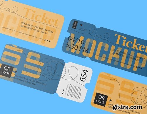 Set Tickets for Events Mockup 76YKTUY