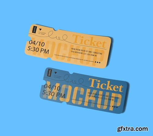 Set Tickets for Events Mockup 76YKTUY