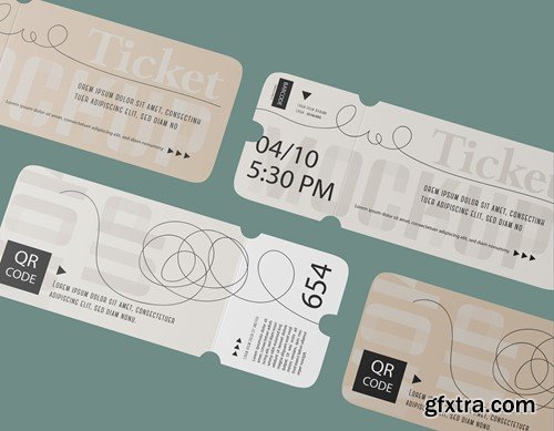 Set Tickets for Events Mockup 76YKTUY