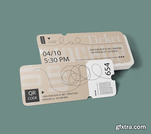 Set Tickets for Events Mockup 76YKTUY