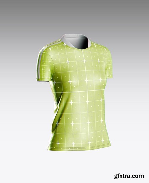 Soccer Women’s Sports T-shirt Mockup LR3S4PT