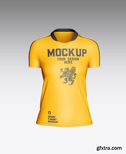 Soccer Women’s Sports T-shirt Mockup LR3S4PT