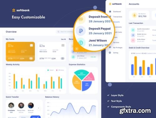 Soft Bank - Banking And Finance Dashboard Ui8.net