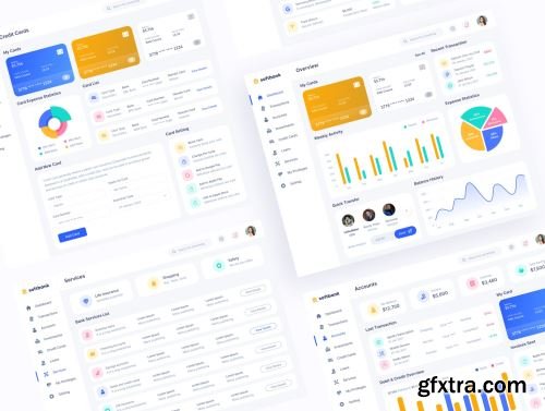 Soft Bank - Banking And Finance Dashboard (Design + Code) Ui8.net