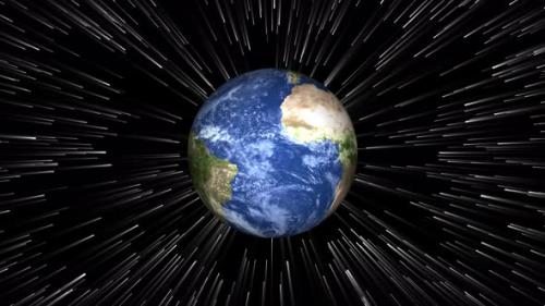 Videohive - Realistic earth planet always rotating on globe space seen from 3D object alpha - 48044556 - 48044556