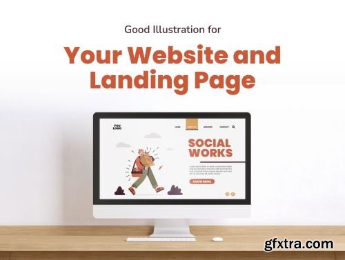 Social Work Illustration Pack Ui8.net