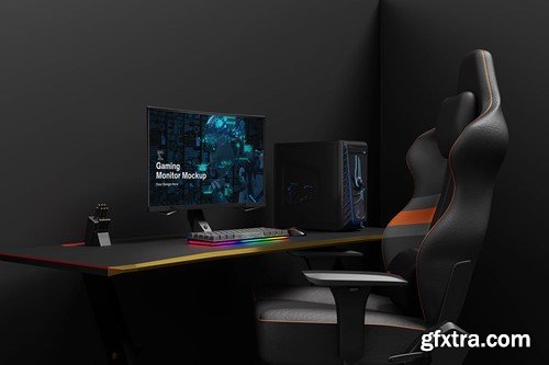 Gaming Monitor Mockup 6MPRY66