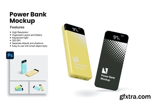 Set Power Bank Mockup 772F942