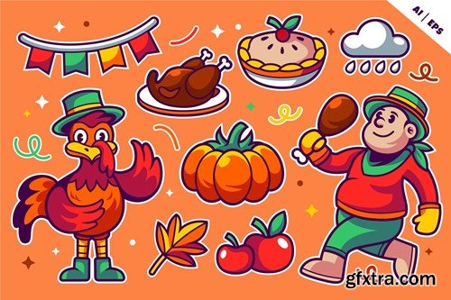 Thanksgiving Graphics & Illustrations Pack RWFFLH8