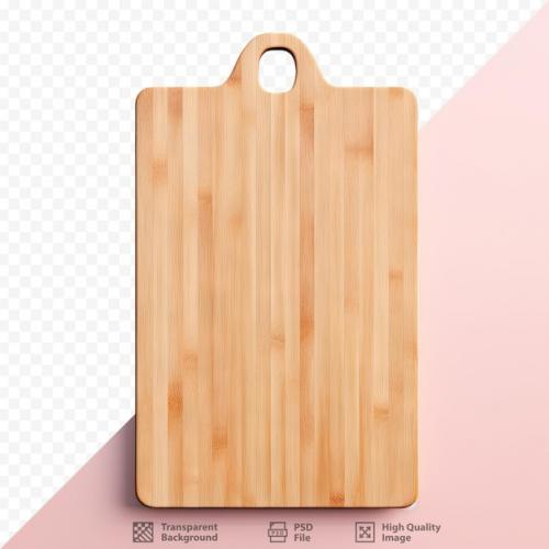 Premium PSD | Kitchen houseware made of bamboo wood board Premium PSD