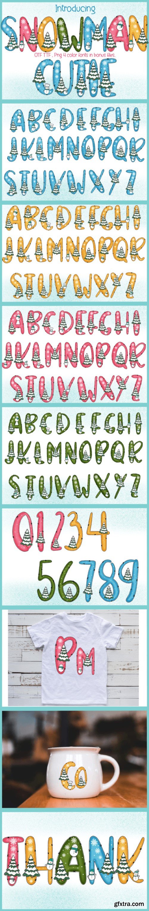 Snowman Cutie Font