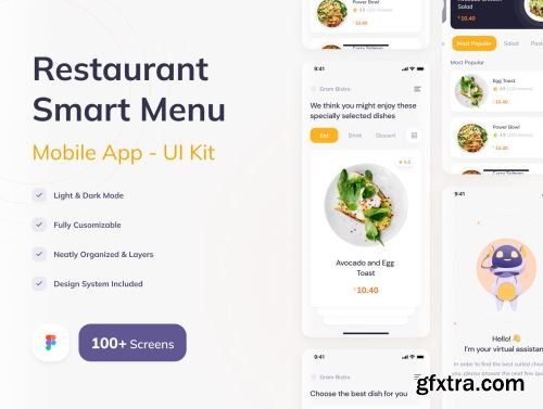 Restaurant Smart menu Ui8.net