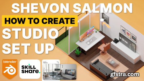 Blender 3D: Create Tech Studio Living Room