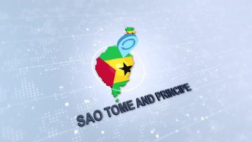 Videohive - Sao Tome And Principe Map With Marker - 48046085 - 48046085