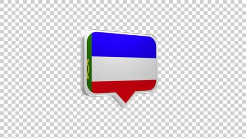 Videohive - Khakassia Flag Pin Icon - 48046357 - 48046357