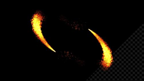 Videohive - Fire Particles Spiral V9 - 48046361 - 48046361