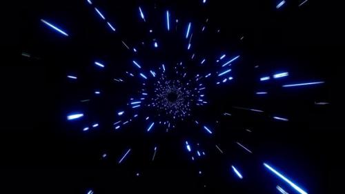 Videohive - Blue Warp Drive Effect - 48060223 - 48060223