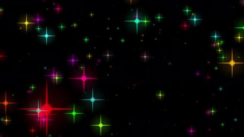 Videohive - Colorful Glitter Lights Overlay Loop V3 - 48067557 - 48067557