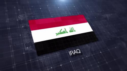 Videohive - Iraq Flag Displaying - 48068218 - 48068218