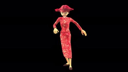 Videohive - 62 Hip Hop Dancing Chinese Girl 4K - 48078559 - 48078559