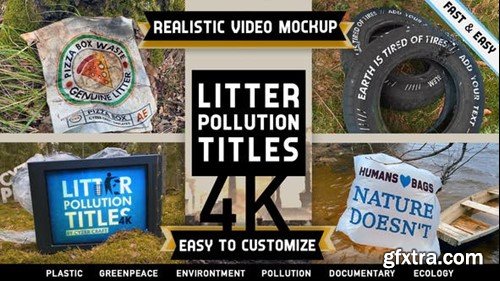 Videohive Environment Litter Pollution Titles Intro 26709460