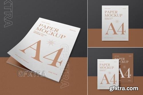 A4 Paper Stationery Mockup Set M827TCR