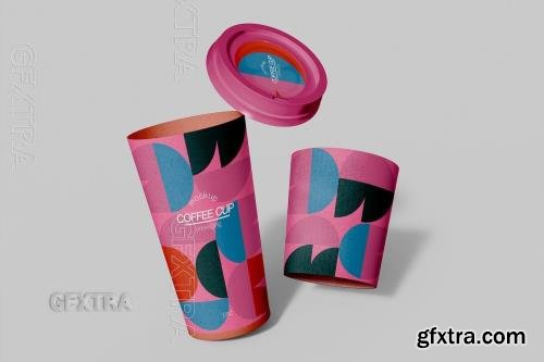 Take away Coffee Cups Mockup T6HUFXK