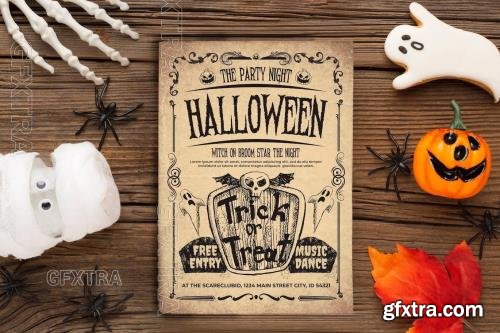 Halloween Party Flyer Template SXVWLXT