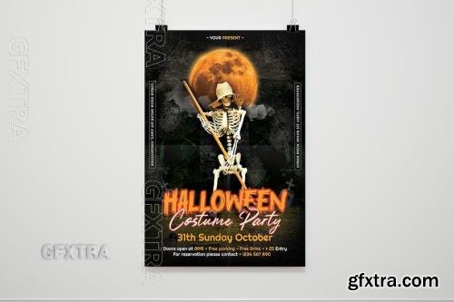 Halloween Costume Party Flyer PYWMY9C