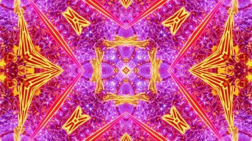 Videohive - Colorful kaleidoscope design with star pattern on it. Kaleidoscope VJ loop - 48042827 - 48042827