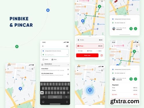 Pin2.0 - Ride Hailing App Ui8.net