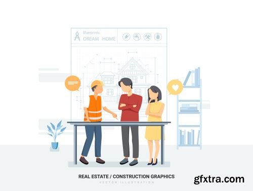 Pisces - Real Estate & Construction Vector Scenes Ui8.net