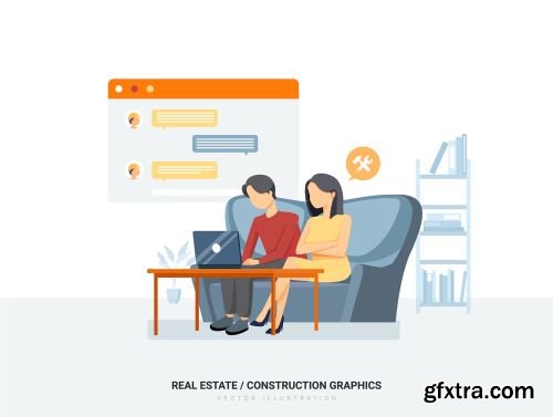 Pisces - Real Estate & Construction Vector Scenes Ui8.net