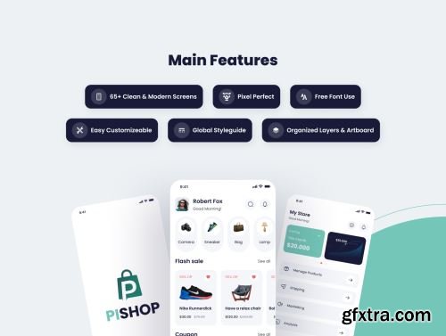 PiShop - Shopping App Ui8.net