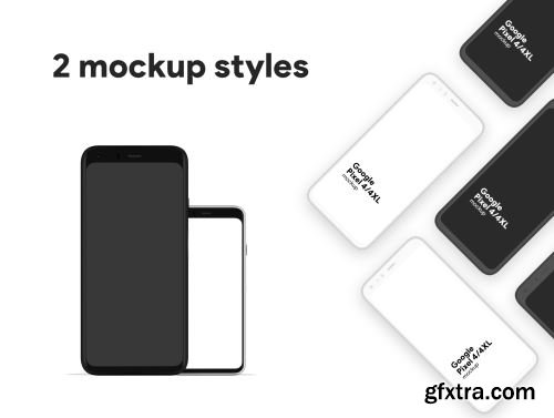 Pixel 4/4XL minimal mockup Ui8.net