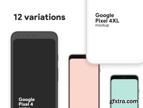 Pixel 4/4XL minimal mockup Ui8.net