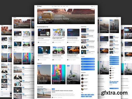 Pivaz Blog XD Template Ui8.net
