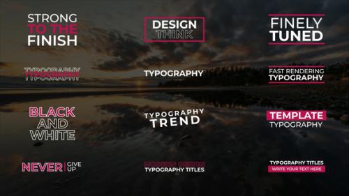 Videohive - Typography Titles | PP - 45512367 - 45512367