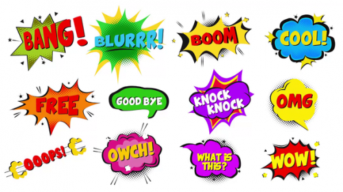 Videohive - Modern Comic Bubbles - 47887982 - 47887982