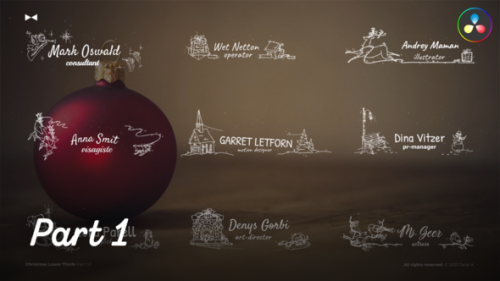 Videohive - Christmas Lower Thirds Part 01  DR - 47932699 - 47932699