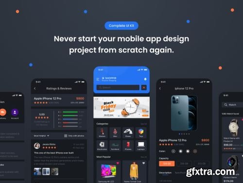 Shoppir - Shopping & E-commerce App UI Kit Ui8.net