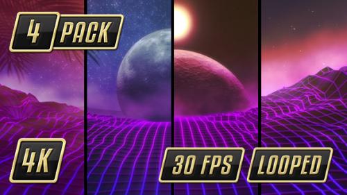 Videohive - Retro Loops 4K - 19265592 - 19265592