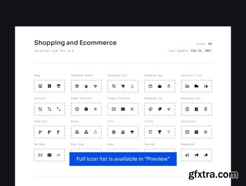 Shopping and Ecommerce Icon Set Ui8.net
